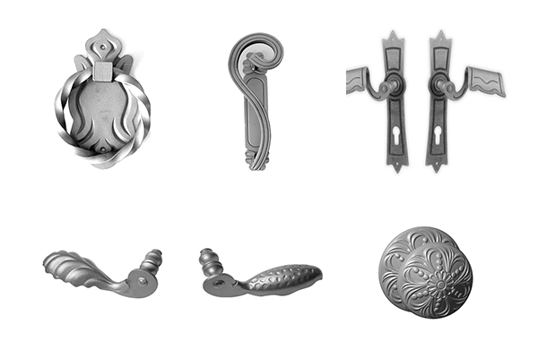 WROUGHT IRON DOOR HANDLES