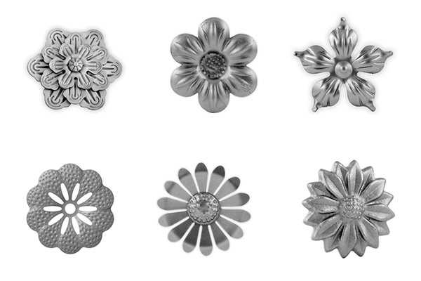 WROUGHT IRON ROSETTES