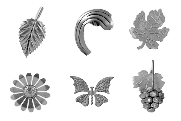 WROUGHT IRON LEAVES